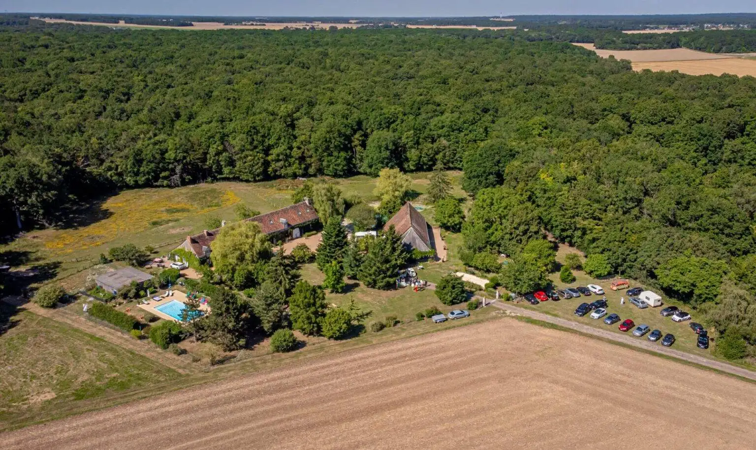 Vue aérienne Ferme d'Herceux